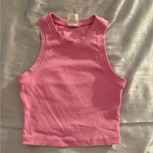 Full Tilt Pink Ribbed Top